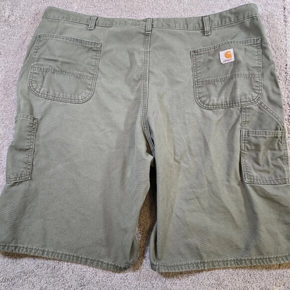 Carhartt Carpenter Shorts Green Utility Pockets Men's Sz 44 B278-MOS‎ - Picture 3 of 8
